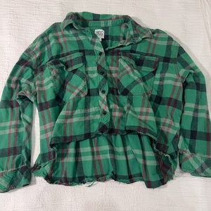 Urban Outfitters Cropped Flannel